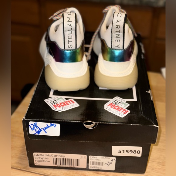 Stella McCartney Eclypse metallic rainbow sneakers - Picture 2 of 10